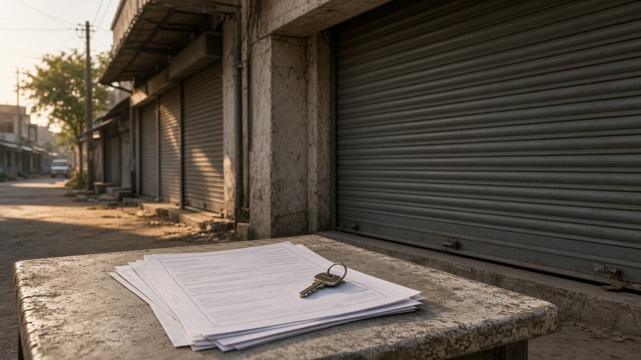 Shop or shed exterior used as security for a business LAP