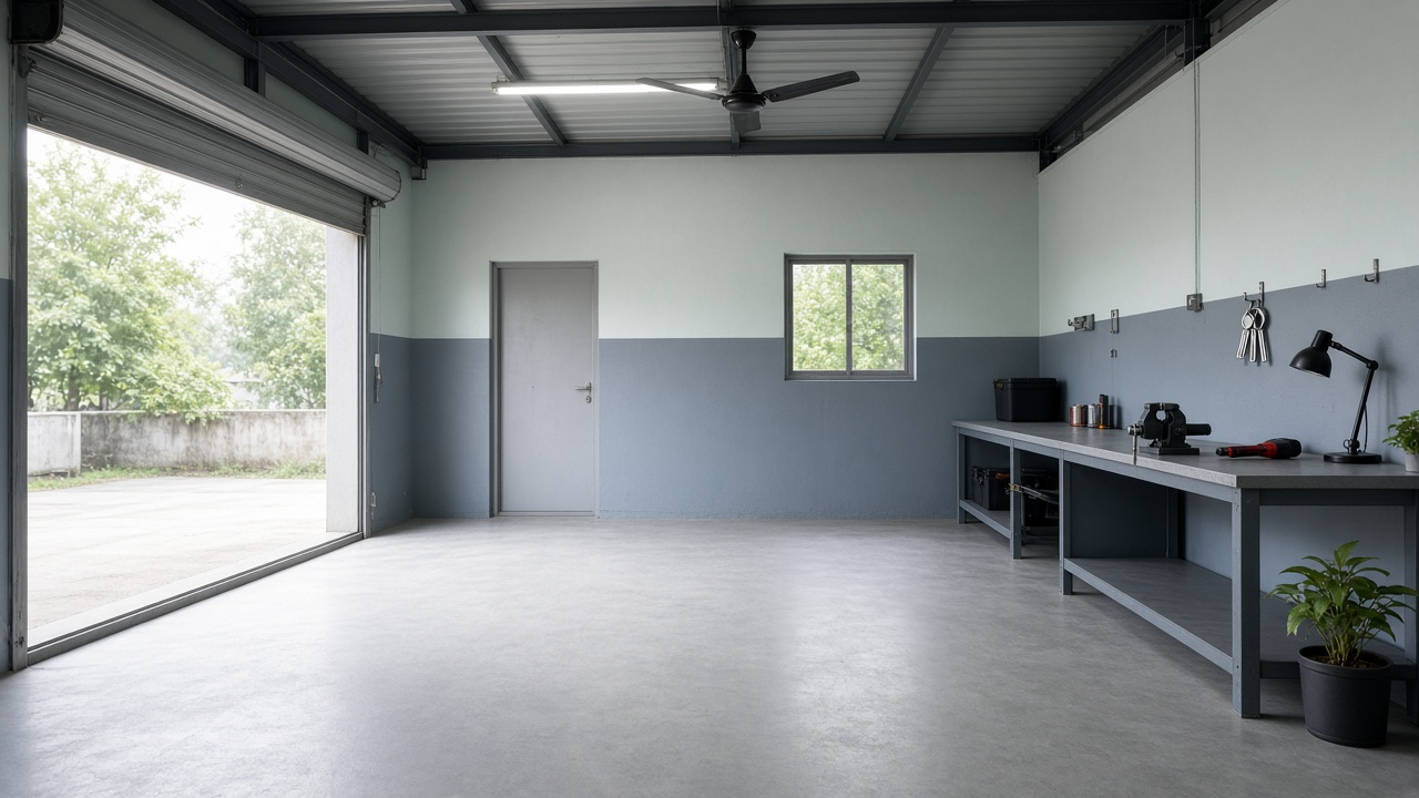 Empty new workshop ready for a first business loan file